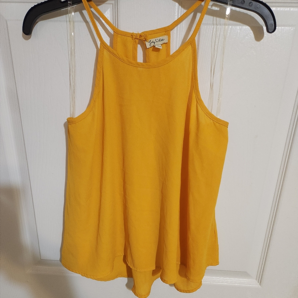 Lily White Medium Yellow Tank Top